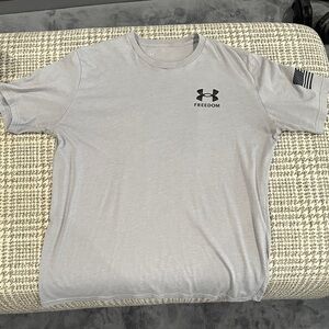 Under Armour Light Gray Freedom Tee